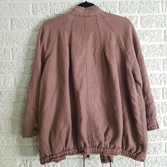 Free People Slouchy Drawstring  Bomber Jacket - Picture 7 of 10
